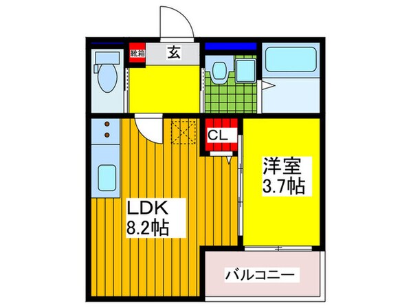 新森アパートメントの物件間取画像